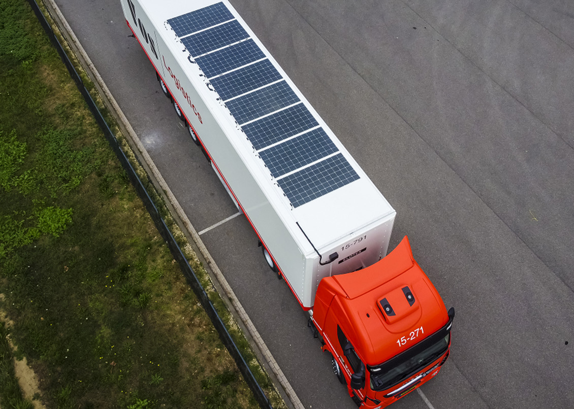 Solar Panel Truck