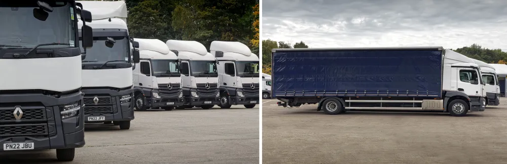 Trucks for hire at TIP Shepshed