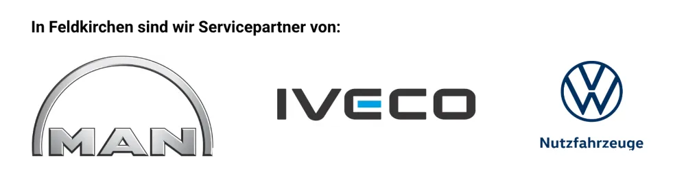 Servicepartner von MAN, IVECO, VW