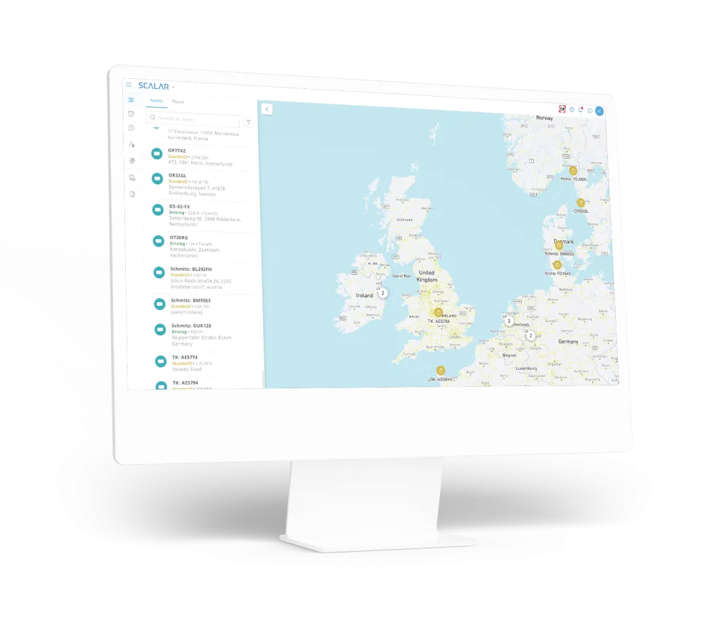 scalar interface op een scherm