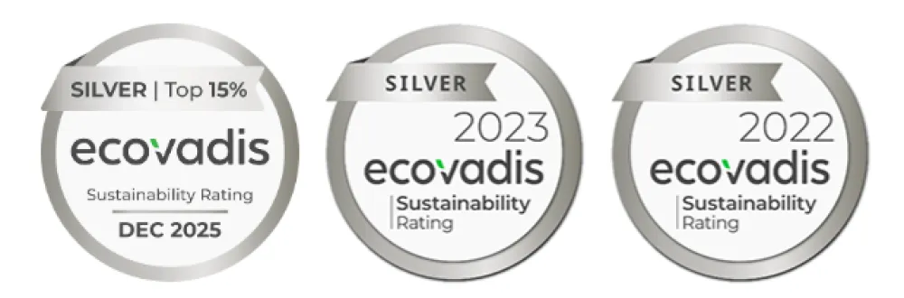 Silver EcoVadis badge